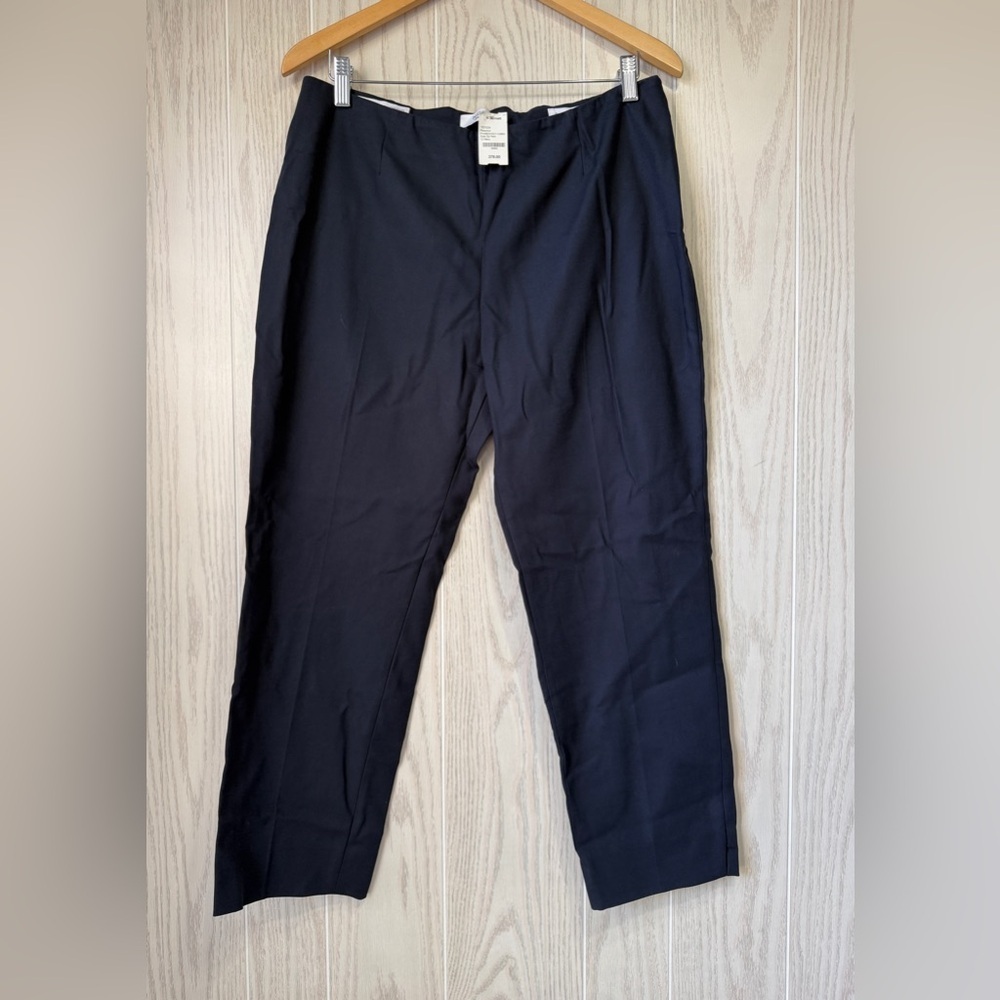 Peserico Navy Side Zip Tailored Pants IT 48 NWT
